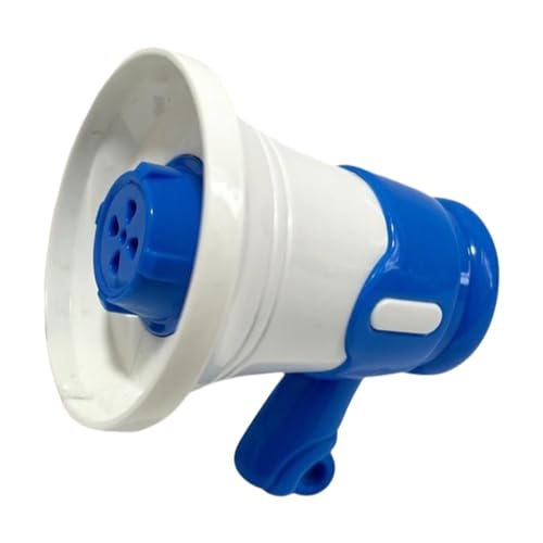 Qianly Mini Megaphone Spielzeug Tragbarer Lautsprecher Kinder Bullhorn Lautsprecher für Den Veranstaltungsmarkt, Blau Qianly Mini Megaphone Spielzeug Tragbarer Lautsprecher Kinder Bullhorn Lautsprecher für Den Veranstaltungsmarkt, Blau von Qianly