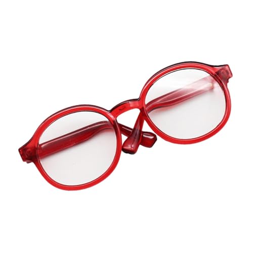 Qianly Mini Puppenbrille, Puppenkostümbrille, Miniatur Modellzubehör für 17 cm Große Jungenpuppen, Thanksgiving Geschenke für Mädchenpuppen, Rot Qianly Mini Puppenbrille, Puppenkostümbrille, Miniatur Modellzubehör für 17 cm Große Jungenpuppen, Thanksgiving Geschenke für Mädchenpuppen, Rot von Qianly