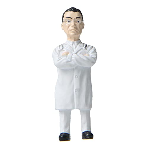 Qianly Miniatur Menschen Figuren Kinder Spielzeug Bemalt Puppe für Landschaft Straße Ornament, chinesischer Arzt von Qianly