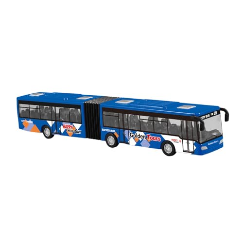 Qianly Modellbus Spielzeug Legierung Rückziehfunktion für Bildung Und Dekoration, Blau Qianly Modellbus Spielzeug Legierung Rückziehfunktion für Bildung Und Dekoration, Blau von Qianly
