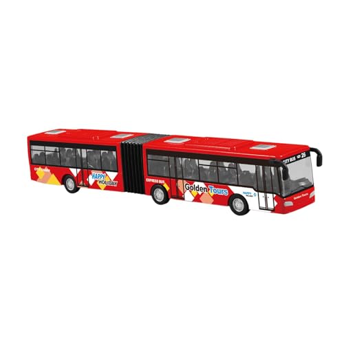 Qianly Modellbus Spielzeug Legierung Rückziehfunktion für Bildung Und Dekoration, Rot Qianly Modellbus Spielzeug Legierung Rückziehfunktion für Bildung Und Dekoration, Rot von Qianly