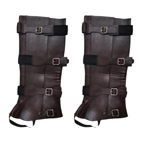 Qianly Piratenstiefel Cover Covers Stiefel Cover, Gothic, PU für Männer, Accessoires Beinabdeckungen Mittelalterliche Schuhe Cover für Outdoor, Kaffee Qianly Piratenstiefel Cover Covers Stiefel Cover, Gothic, PU für Männer, Accessoires Beinabdeckungen Mittelalterliche Schuhe Cover für Outdoor, Kaffee von Qianly