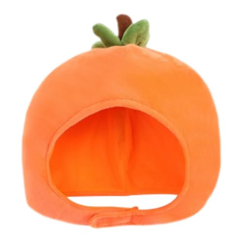 Qianly Plüschfrucht -Kopfbedeckungskappe zum Karneval Halloween Geburtstag von Qianly