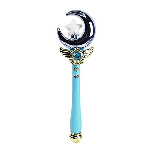 Qianly Prinzessinnen-Zauberstäbe mit Licht und Musik für Rollenspiele und Feiern, Blauer Mond Qianly Prinzessinnen-Zauberstäbe mit Licht und Musik für Rollenspiele und Feiern, Blauer Mond von Qianly