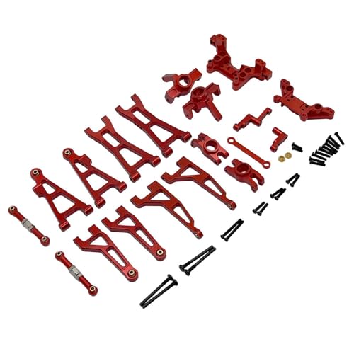 Qianly RC Car Ersatzteile Im Maßstab 1:16, Zubehörteile, Langlebig für H16 16207 16208 16209 16210, DIY, Einfach zu Installierendes RC Car Modell, Rot von Qianly