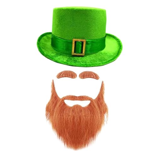 Qianly ST. Patrick's Day Hut, Irischer Kostümhut für Partygeschenke, Auftritte, Feiertage, Grün Braun Qianly ST. Patrick's Day Hut, Irischer Kostümhut für Partygeschenke, Auftritte, Feiertage, Grün Braun von Qianly
