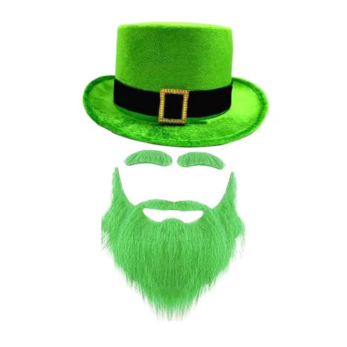 Qianly ST. Patrick's Day Hut, Irischer Kostümhut für Partygeschenke, Auftritte, Feiertage, Schwarz Grün Qianly ST. Patrick's Day Hut, Irischer Kostümhut für Partygeschenke, Auftritte, Feiertage, Schwarz Grün von Qianly