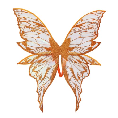 Qianly Schmetterlingsflügel -Kostüme für Modenschau -Rollenspiele Halloween, Orange Qianly Schmetterlingsflügel -Kostüme für Modenschau -Rollenspiele Halloween, Orange von Qianly