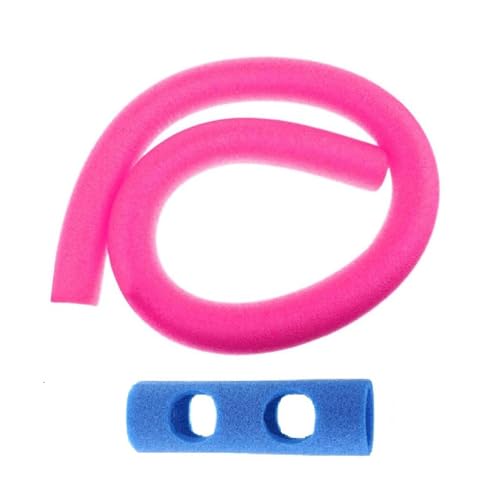Qianly Schwimmende Poolnudeln, Schaumstoffschlauch, 6,6 X 149,9 cm, Schwimmnudel mit Anschlussstück, Wasserschwimmhilfe für Kinder Und Erwachsene, Rosa 2 Löcher Qianly Schwimmende Poolnudeln, Schaumstoffschlauch, 6,6 X 149,9 cm, Schwimmnudel mit Anschlussstück, Wasserschwimmhilfe für Kinder Und Erwachsene, Rosa 2 Löcher von Qianly