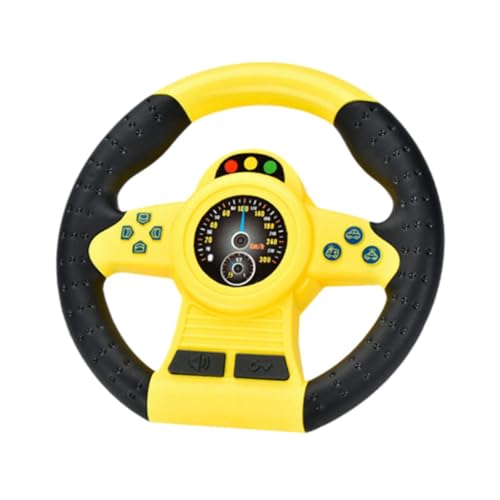 Qianly Simulations Lenkrad Spielzeug, So Tun, Als Würde Man EIN Auto Fahren, Sensorisches Spielzeug, Feinmotorik Spielzeug, Lustig, mit Lichtern Und Musik Fü, Gelb Ohne Sockel Qianly Simulations Lenkrad Spielzeug, So Tun, Als Würde Man EIN Auto Fahren, Sensorisches Spielzeug, Feinmotorik Spielzeug, Lustig, mit Lichtern Und Musik Fü, Gelb Ohne Sockel von Qianly