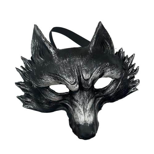 Qianly Tiermaske Party Cosplay 3D für Festival Maskeraden Party Favor Rollenspiele, Schwarzes Silber Qianly Tiermaske Party Cosplay 3D für Festival Maskeraden Party Favor Rollenspiele, Schwarzes Silber von Qianly