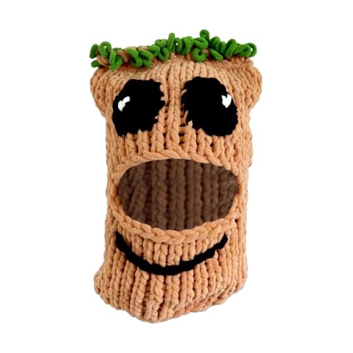 Qianly Treeman Strickmütze Kopfbedeckung Kapuze für Cosplay Outdoor Sports Selfie von Qianly