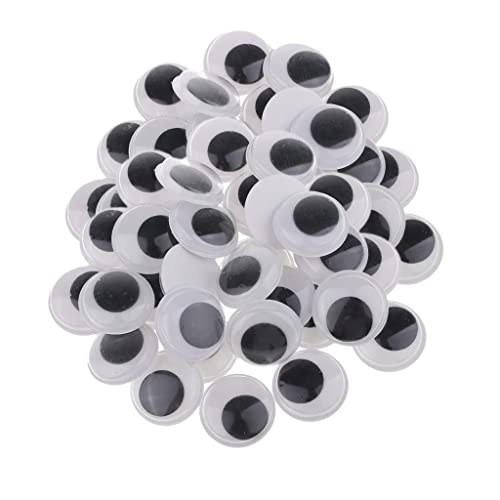 Qianly Wackelaugen für Bastelprojekte mit Selbstklebefunktion, 20mm 60 Stück von Qianly