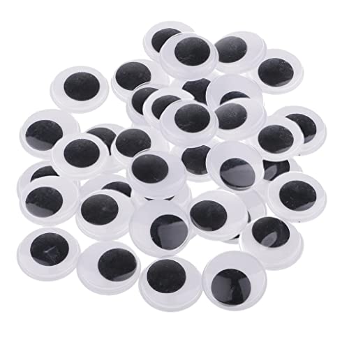 Qianly Wackelaugen für Bastelprojekte mit Selbstklebefunktion, 25mm 40 Stück Qianly Wackelaugen für Bastelprojekte mit Selbstklebefunktion, 25mm 40 Stück von Qianly