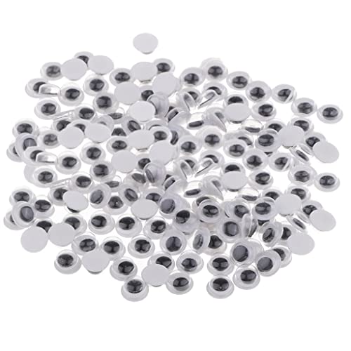 Qianly Wackelaugen für Bastelprojekte mit Selbstklebefunktion, 6mm 200 Stück von Qianly