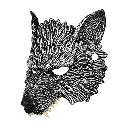 Qianly Wolf Gesichtsmaske für Kinder - Perfekt für Festivals und Partys von Qianly