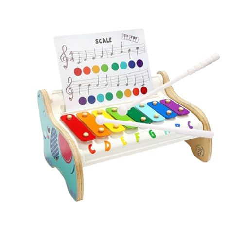 Qianly Xylophon Montessori Vorschul-Lernschlaginstrument mit Schlägeln für Vorschulkinder von Qianly