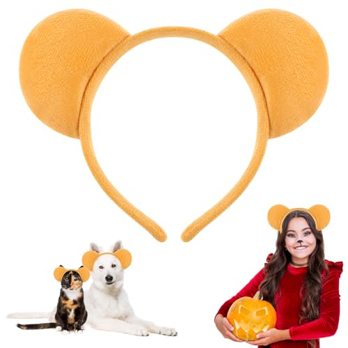 Qianyu Bärenohren Stirnbänder, Tier Haarreif Gelbes Cartoon Haarband Kostüm Zubehör Weihnachtsstirnbänder für Halloween Weihnachten Karneval Festival Cosplay Party Gesichtswaschen Karneval Qianyu Bärenohren Stirnbänder, Tier Haarreif Gelbes Cartoon Haarband Kostüm Zubehör Weihnachtsstirnbänder für Halloween Weihnachten Karneval Festival Cosplay Party Gesichtswaschen Karneval von Qianyu