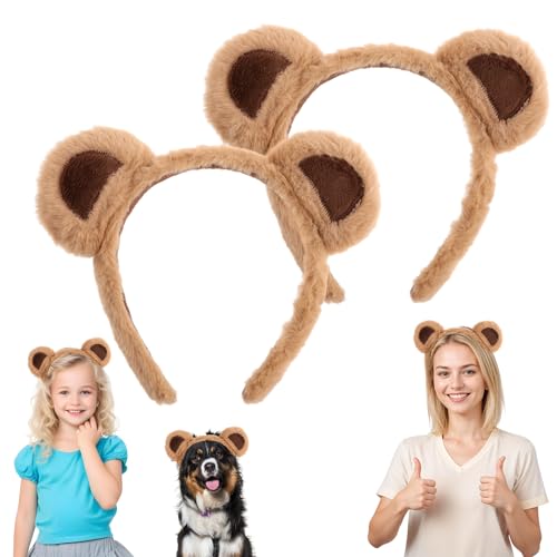 Stirnband mit Braunbärohren, Party-Kopfbedeckung, Make-up, Gesichtswasch-Haarband, süße Tierhaarbänder,Karneval Festival, Cosplay-Kostüm, Dekoration, Haarreifen für Frauen und Mädchen, Weihnachten Stirnband mit Braunbärohren, Party-Kopfbedeckung, Make-up, Gesichtswasch-Haarband, süße Tierhaarbänder,Karneval Festival, Cosplay-Kostüm, Dekoration, Haarreifen für Frauen und Mädchen, Weihnachten von Qianyu