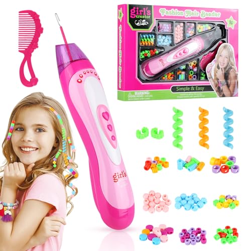 Geschenk Mädchen 5 6 7 8 9 Jahr, Haarschmuck Mädchen Spielzeug, Haarperlen Mädchen, Haarflechtmaschine Mädchen ab 5-12 Jahre, Flechtmaschine Haare Kinder für Geburtstagsgeschenk Geschenk Mädchen 5 6 7 8 9 Jahr, Haarschmuck Mädchen Spielzeug, Haarperlen Mädchen, Haarflechtmaschine Mädchen ab 5-12 Jahre, Flechtmaschine Haare Kinder für Geburtstagsgeschenk von Qichan