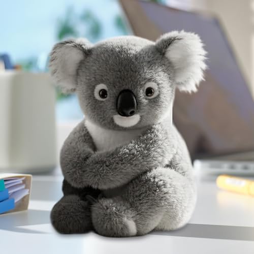 Koala Emotional Healing On Demand, Weicher Koala Plüschtier Spielzeug Koala Bär Plüschtier Imitiert Die Natürlichen Bewegungen Eines Echten Koalas Stress Abbauen Koalas Spielzeug Für Jungens Mädchen von Qidures