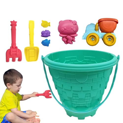 Qidures Sandspielzeug Set Für Kinder Und Kleinkinder, 8 Stück Sandspielzeug Set, Strandspielzeug Kinder, Draußen Reise Strandspielzeug Mit Faltbar Strands Eimern, Sandformen Und Schaufelund Qidures Sandspielzeug Set Für Kinder Und Kleinkinder, 8 Stück Sandspielzeug Set, Strandspielzeug Kinder, Draußen Reise Strandspielzeug Mit Faltbar Strands Eimern, Sandformen Und Schaufelund von Qidures