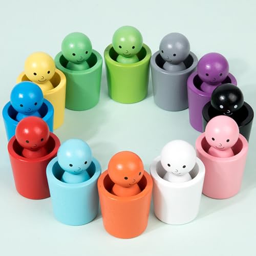Steckpuppen In Tassen, Peg Puppen In Tassen, Puppen Holzspiele, Farbsortierbecher, Holzsteckpuppen InTassen Farbsortierbecher, Bälle InTassen Monte Ssori Spielzeug, Farblich Passendes Spielzeug Steckpuppen In Tassen, Peg Puppen In Tassen, Puppen Holzspiele, Farbsortierbecher, Holzsteckpuppen InTassen Farbsortierbecher, Bälle InTassen Monte Ssori Spielzeug, Farblich Passendes Spielzeug von Qidures