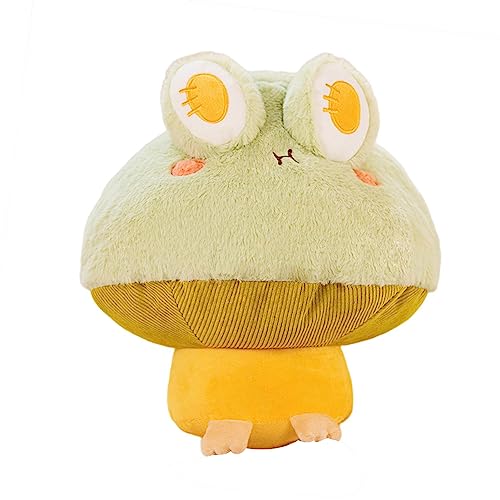 Qiebenav Pilz Frosch Plüsch Spielzeug Kissen Nette Design Spielzeug Spiele Neue Einzigartige Stil Tasche Anhänger Zubehör für Kinder Freunde Familie Geschenke E von Qiebenav
