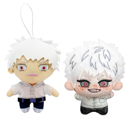 Qigmhua 2 Stück Hikaru Indo Plüsch Yoshiki Tsujinaka Gefüllt Figur Kawaii Bag Accessoires Mini Kissen PP-Baumwolle Kreatives Anhänger Desktop Ornamente von Qigmhua
