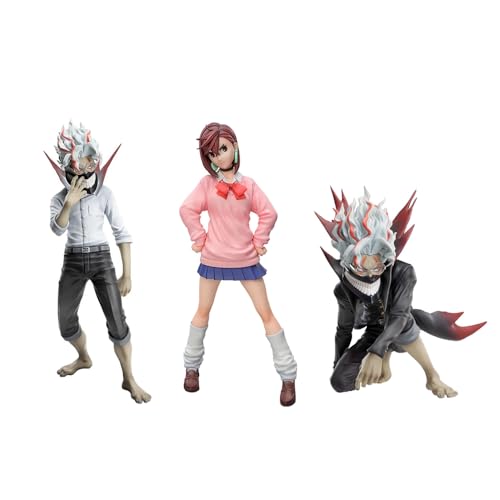 Qigmhua 3 Stück Ayase Momo Figur Okarun Anime Actionfigur Statue Modell Desktop Figurine Sammlerstück Dekoration Geschenk von Qigmhua