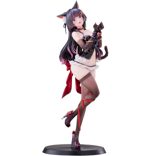 Qigmhua Anime-Illustration Figur Shibare Cat Ruhuna-Chan Statue Katzenfrau Modell Handmade PVC Manga Mädchen Figur Dekorationen 25cm Qigmhua Anime-Illustration Figur Shibare Cat Ruhuna-Chan Statue Katzenfrau Modell Handmade PVC Manga Mädchen Figur Dekorationen 25cm von Qigmhua
