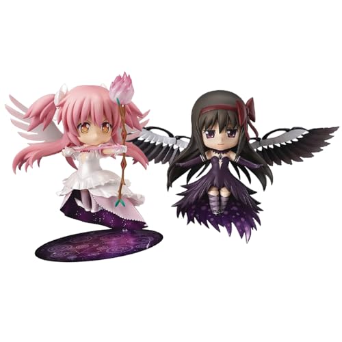 Qigmhua Anime Kaname Madoka Figur Akemi Homura Statue, Bewegliche Mädchen Actionfigur Austauschbares Zubehör Handmade Modell 10cm Qigmhua Anime Kaname Madoka Figur Akemi Homura Statue, Bewegliche Mädchen Actionfigur Austauschbares Zubehör Handmade Modell 10cm von Qigmhua
