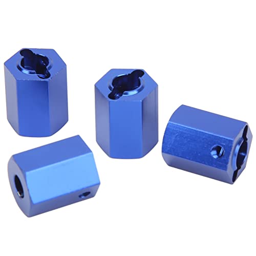 Qiilu 4 X 12 Mm RC-Sechskant-Radnabenadapter mit Schraubenschlüssel, RC-Sechskantnaben-Verlängerungsantrieb für 1/10 RC-Auto, RC-Radnabenadapter mit Schraubenschlüssel, von Qiilu