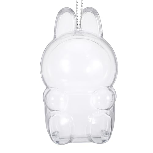 Qiimenguer Transparente PVC-Tasche für Labu, Elegant und Langlebig，Transparente Hülle für 17cm Doll Case zum Schutz der Puppe vor Stößen und Schmutz(Sitzend) von Qiimenguer