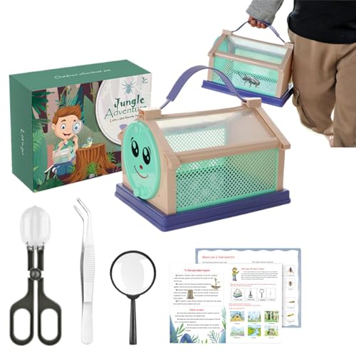 Kids Nature Exploring Kit, Kids Nature Kit | Outdoor Science Explorer Fly Catching Kit,Safe Kids Educational Funny Toys Beobachtung Container zum Geburtstag Neujahr Weihnachten Ostern Kids Nature Exploring Kit, Kids Nature Kit | Outdoor Science Explorer Fly Catching Kit,Safe Kids Educational Funny Toys Beobachtung Container zum Geburtstag Neujahr Weihnachten Ostern von Qikam
