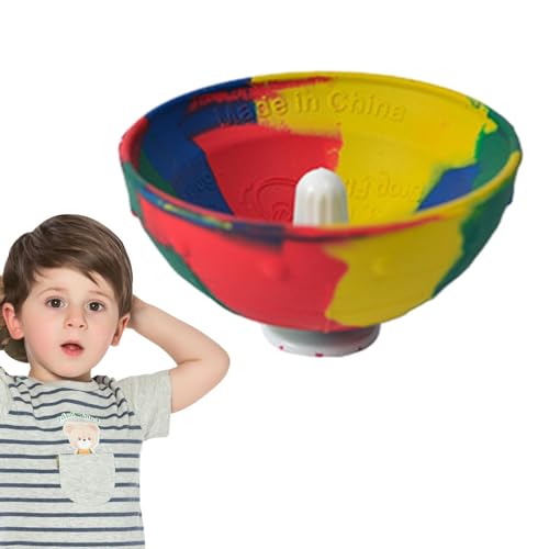 Qikam Cooler Sich Drehender Hüpfball, Ball-Fingerspitzen-hüpfendes Zappelspielzeug | Tragbares Springendes Sensorisches Spielzeug Outdoor-Sport-Sensorspielzeug, Tarn-Hüpfschalen Für Kinder von Qikam