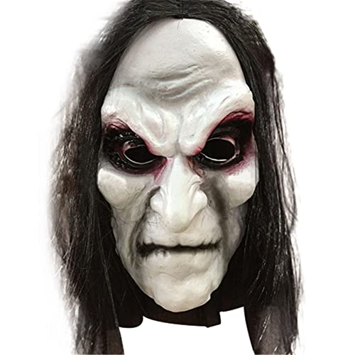Qikam Halloween Maske Horror Halloween Zombie Maske Gruselige Maske Zombie Cosplay Latex Maske Halloween Ghost Festival Maske Für Damen Herren von Qikam