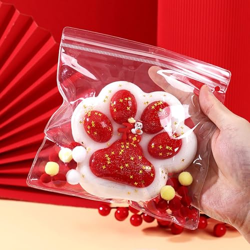 Squishy Cat Paw, Kawa-ii Katzenpfoten Squeeze Spielzeug, Squishy Katze Pfote, Cat Paw Squeeze Toy, Süße Katzenpfoten Stressabbau Fidget Toys für Kinder und Erwachsene von Qikam