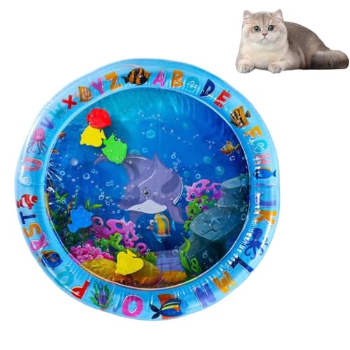 Sensor-Wasserspielmatte für Haustiere, Wassersensor-Spielmatte für Katzen, Hunde, verdickte Katzenspielmatte, interaktive und tragbare Hunde-Wassermatte, Katzen-Wassermatte mit Fisch, Katzen-Kühlmatte Sensor-Wasserspielmatte für Haustiere, Wassersensor-Spielmatte für Katzen, Hunde, verdickte Katzenspielmatte, interaktive und tragbare Hunde-Wassermatte, Katzen-Wassermatte mit Fisch, Katzen-Kühlmatte von QinZiEn