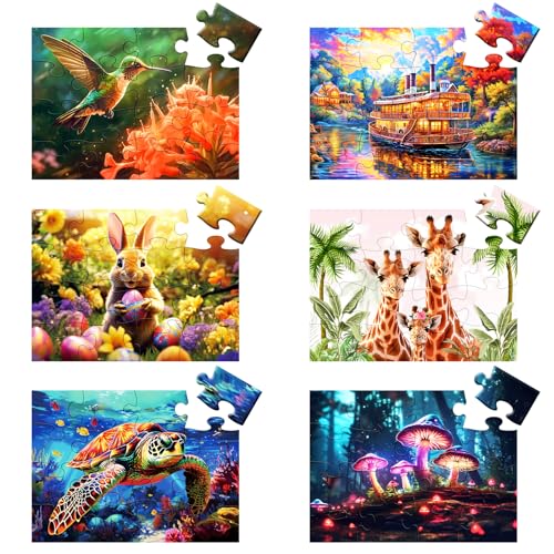 6 Packungen 16-teilige große Puzzles für Erwachsene,Demenz-Alzheimer-Produkte, Aktivitäten,Alzheimer-Puzzles,Kognitive Spiele für Erwachsene,ältere Menschen und Senioren mit 6 Aufbewahrungsbeuteln 6 Packungen 16-teilige große Puzzles für Erwachsene,Demenz-Alzheimer-Produkte, Aktivitäten,Alzheimer-Puzzles,Kognitive Spiele für Erwachsene,ältere Menschen und Senioren mit 6 Aufbewahrungsbeuteln von Qingdewan