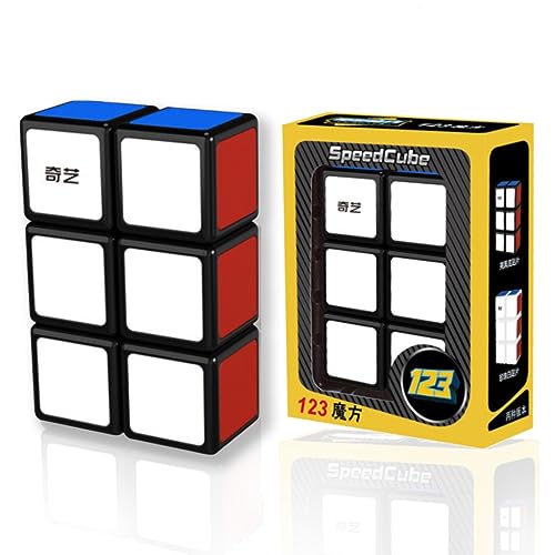 Speed Cube1x2x3, 3D Puzzle Magischer Würfel Klassisch Stickerlos, Magic Cube Ideales Knobelspiel für Erwachsene und Kinder，Einfaches Drehen & Glatt Spiel & Lebendige Farben von Qingriver