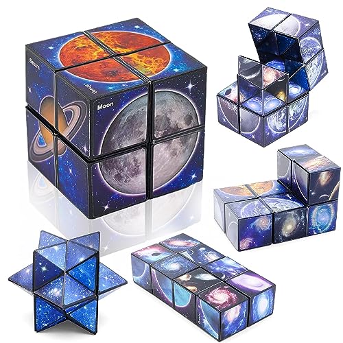 Star Zauberwürfel Cube Magic Cube，2 in 1 Sternenklarer Himmel Zauberwürfel Infinity-Würfel，Spielzeug Spiele ab 6 7 8 9 Jahre Jungen Kinder von Qingriver