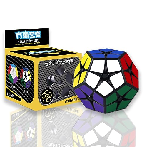 Zauberwürfel Spezialwürfel Dodekaeder Cube Puzzle, Pentagon Speed Cube für die Intelligenzentwicklung Brain Teaser, Speedcube 3D Puzzle Spiele für Kinder Erwachsene von Qingriver