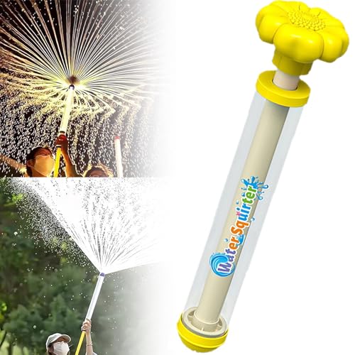 Firework Water Gun, Romantic Firework Style Water Spray Toy for Couples, Ausziehbares Hochdruck Sprinkler Sprühspielzeug zum Baden für den Pool und Party-Unterhaltung,2PCS,Yellow Firework Water Gun, Romantic Firework Style Water Spray Toy for Couples, Ausziehbares Hochdruck Sprinkler Sprühspielzeug zum Baden für den Pool und Party-Unterhaltung,2PCS,Yellow von Qinyuyang