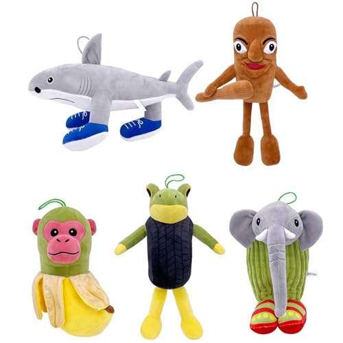 Qinyuyang Tralalero Tralala Shark Toy Plush, Italian Brainrot Tung Tung Tungs Sahur Stuffed Animal Soft Prank Pillow for Collection and Decoration Qinyuyang Tralalero Tralala Shark Toy Plush, Italian Brainrot Tung Tung Tungs Sahur Stuffed Animal Soft Prank Pillow for Collection and Decoration von Qinyuyang