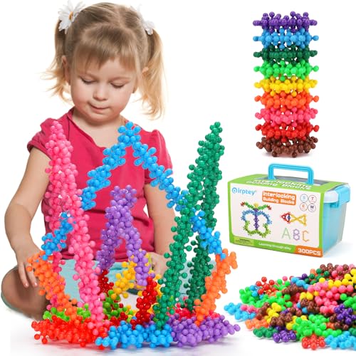 STEM Konstruktionsspielzeug für Kinder im Alter von 3, 4, 5, 6, 7, 8 Jahren, Geburtstagsgeschenk, 300 Stück ineinandergreifende Lernscheiben für Kinder im Alter von 3-5, 5-7, 4-8 Jahren STEM Konstruktionsspielzeug für Kinder im Alter von 3, 4, 5, 6, 7, 8 Jahren, Geburtstagsgeschenk, 300 Stück ineinandergreifende Lernscheiben für Kinder im Alter von 3-5, 5-7, 4-8 Jahren von Qirptey