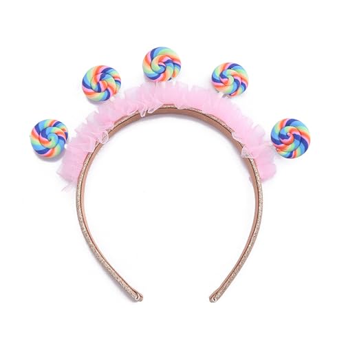 QishGO Haarreif für Kleinkinder, plissiert, Spitze, Lutscher, Spaß, Party, Festival, Haarreif für Paare, Kopfschmuck QishGO Haarreif für Kleinkinder, plissiert, Spitze, Lutscher, Spaß, Party, Festival, Haarreif für Paare, Kopfschmuck von QishGO