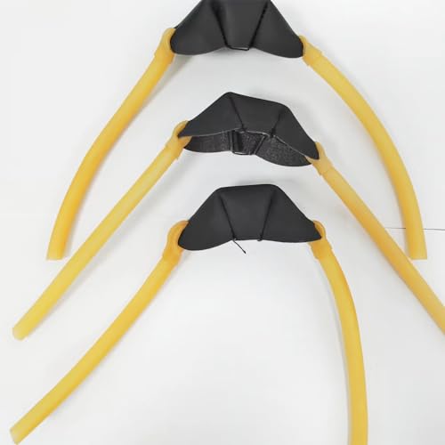 Qiwenr Gummiband Gummischlauch für, 3 Stücke für Die Meisten Schleudern, Schleudergummiband, Schleuder Gummi, Gummiband Gummischlauch für Schleuder, Steinschleuder Gummi Rund (Gelb) von Qiwenr