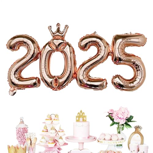 Qiwieod 2025 Folienballons 5Pc, 93 Cm Foil Luftballons 2025, 2025 Folien-Zahlenballons, Weihnachtsdekoration 2025 Folienballons, Perfekt Für Silvester, Geburtstage, Jubiläen, Qiwieod 2025 Folienballons 5Pc, 93 Cm Foil Luftballons 2025, 2025 Folien-Zahlenballons, Weihnachtsdekoration 2025 Folienballons, Perfekt Für Silvester, Geburtstage, Jubiläen, von Qiwieod