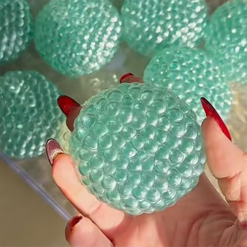 Handgefertigte Druckentlastungsbälle, Knautschball Antistressball Stressball Erwachsene, Knetball Anti Stress Ball Wutball Antistressbälle Spielzeug Squeeze Toy(Blue-1PC) von Qixfyze